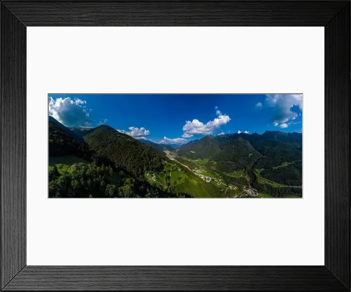 Framed Print : view of Valle del Chiese (Chiese valley) northwards Framed Print : view of Valle del Chiese (Chiese valley) northwards