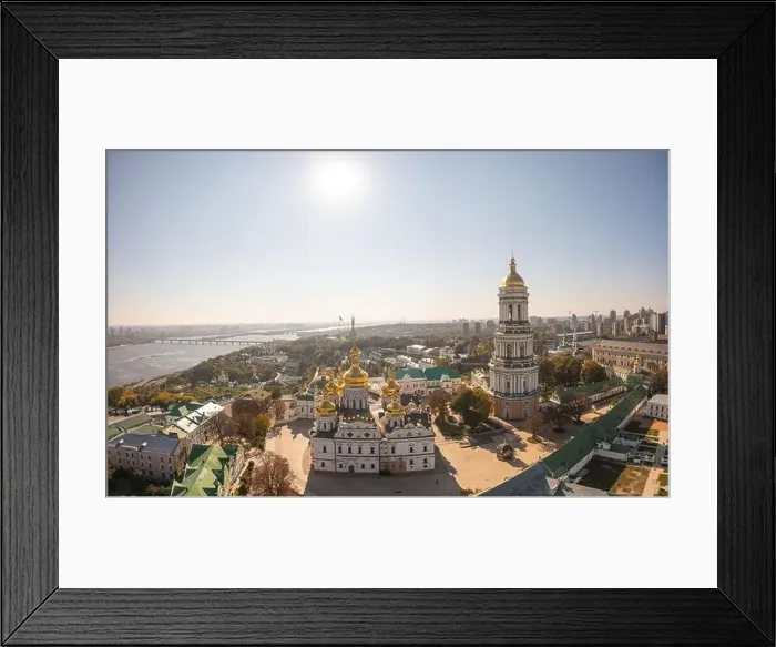 Framed Print : Kyiv, Ukraine - October 6, 2021: Kyiv Pechersk Lavra in Kyiv. View from drone Framed Print : Kyiv, Ukraine - October 6, 2021: Kyiv Pechersk Lavra in Kyiv. View from drone