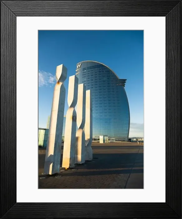 Framed Print : W Barcelona with the Four Columns Framed Print : W Barcelona with the Four Columns