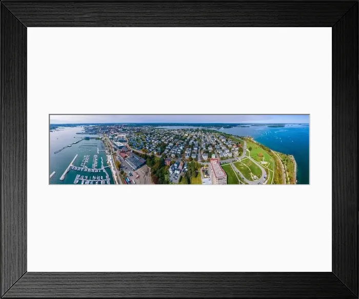 Framed Print : Aerial view of Portland East End Framed Print : Aerial view of Portland East End