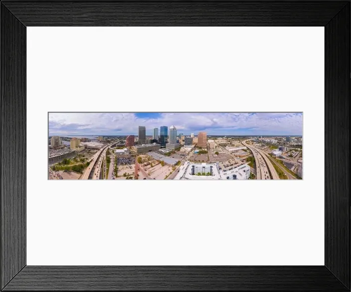 Framed Print : Tampa financial district modern buildings including 100 North Tampa Framed Print : Tampa financial district modern buildings including 100 North Tampa