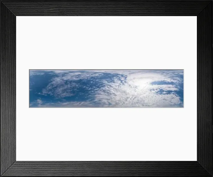 Framed Print : Blue sky panorama with Cumulus clouds Framed Print : Blue sky panorama with Cumulus clouds