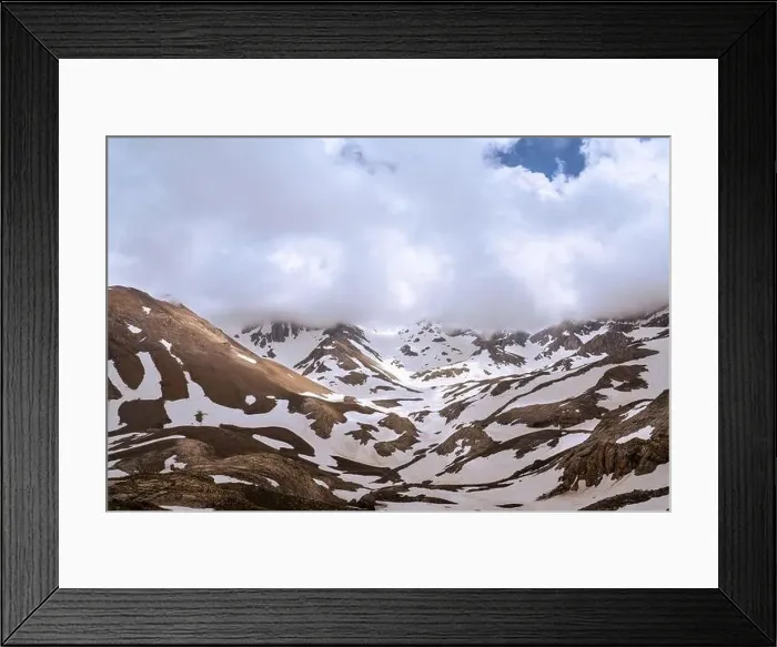 Framed Print : 4K aerial video of a forest and mountains with covered snow. Taurus Mountains in Turkey Framed Print : 4K aerial video of a forest and mountains with covered snow. Taurus Mountains in Turkey