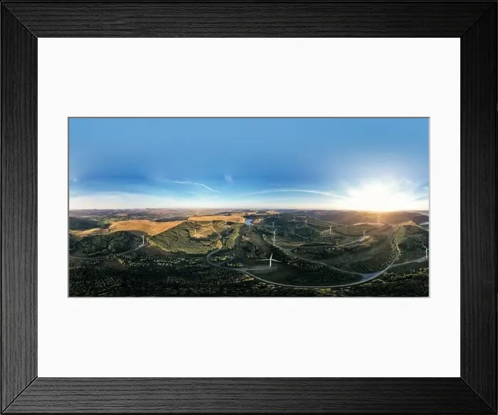 Framed Print : Wind Farm Turbines at Sunset in Rhigos Mountain South Wales Framed Print : Wind Farm Turbines at Sunset in Rhigos Mountain South Wales