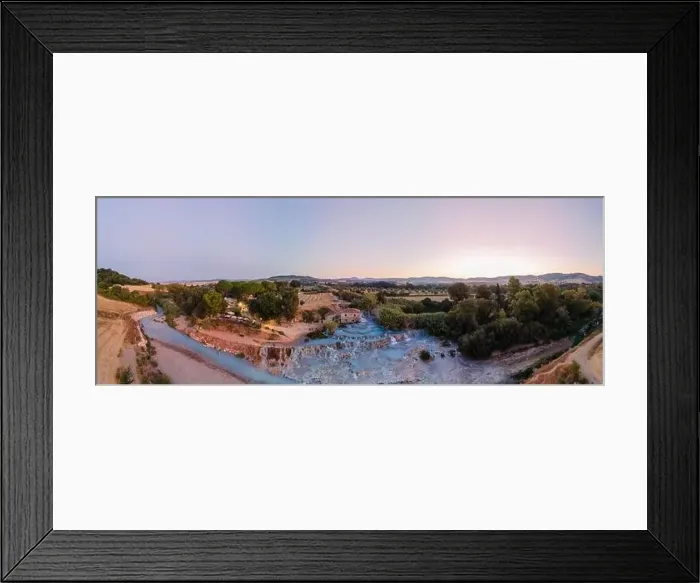 Framed Print : Toscane Italy August 2021, natural spa with waterfalls and hot springs at Saturnia thermal baths Framed Print : Toscane Italy August 2021, natural spa with waterfalls and hot springs at Saturnia thermal baths