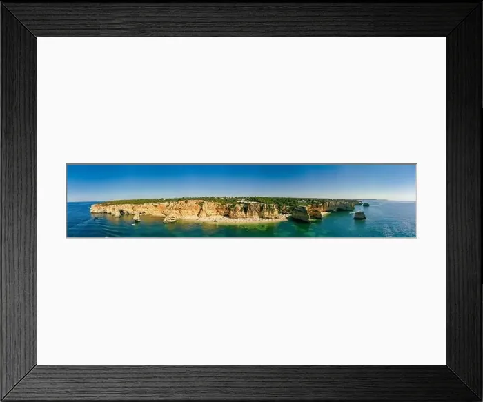 Framed Print : Aerial drone views of Praia da Marinha and Malhada do Baraco - beaches in Algarve, Portugal Framed Print : Aerial drone views of Praia da Marinha and Malhada do Baraco - beaches in Algarve, Portugal