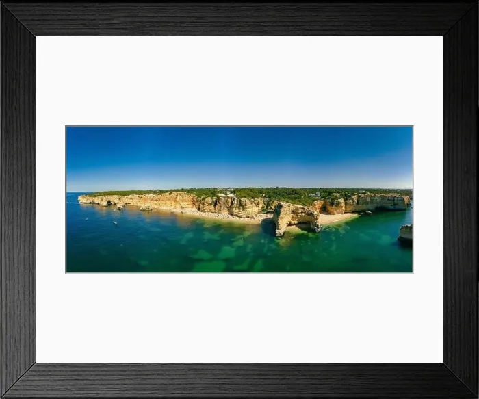Framed Print : Aerial drone views of Praia da Marinha and Malhada do Baraco - beaches in Algarve, Portugal Framed Print : Aerial drone views of Praia da Marinha and Malhada do Baraco - beaches in Algarve, Portugal