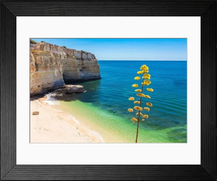 Framed Print : Aerial drone views of Praia da Marinha and Malhada do Baraco - beaches in Algarve, Portugal Framed Print : Aerial drone views of Praia da Marinha and Malhada do Baraco - beaches in Algarve, Portugal