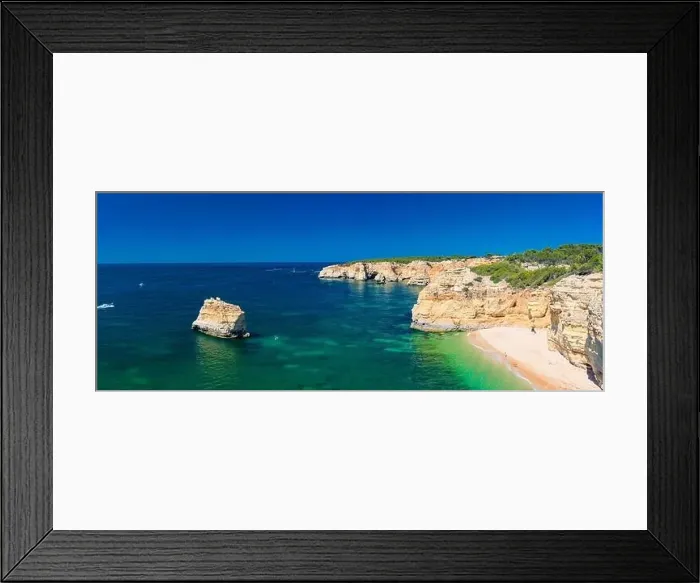 Framed Print : Aerial drone views of Praia da Marinha and Malhada do Baraco - beaches in Algarve, Portugal Framed Print : Aerial drone views of Praia da Marinha and Malhada do Baraco - beaches in Algarve, Portugal