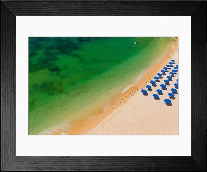 Framed Print : Aerial drone views of Praia da Marinha and Malhada do Baraco - beaches in Algarve, Portugal Framed Print : Aerial drone views of Praia da Marinha and Malhada do Baraco - beaches in Algarve, Portugal