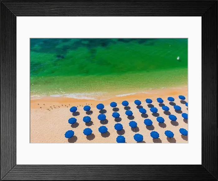 Framed Print : Aerial drone views of Praia da Marinha and Malhada do Baraco - beaches in Algarve, Portugal Framed Print : Aerial drone views of Praia da Marinha and Malhada do Baraco - beaches in Algarve, Portugal