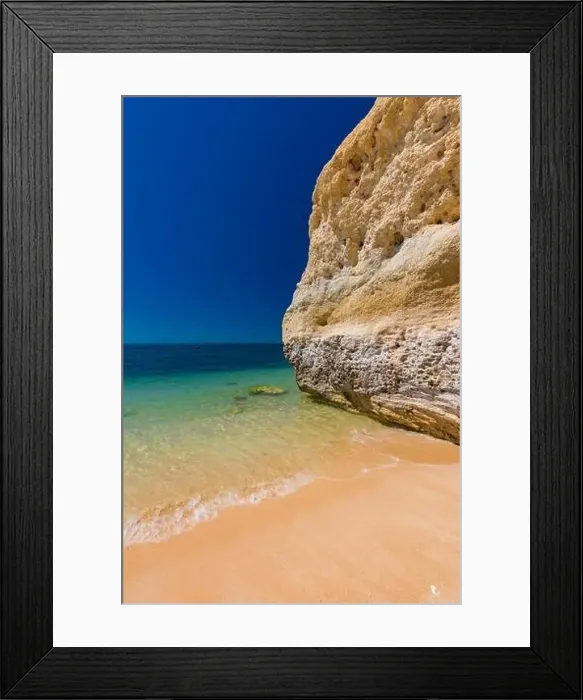 Framed Print : Aerial drone views of Praia da Marinha and Malhada do Baraco - beaches in Algarve, Portugal Framed Print : Aerial drone views of Praia da Marinha and Malhada do Baraco - beaches in Algarve, Portugal