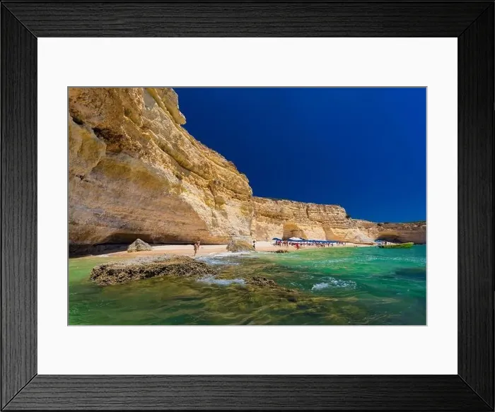 Framed Print : Aerial drone views of Praia da Marinha and Malhada do Baraco - beaches in Algarve, Portugal Framed Print : Aerial drone views of Praia da Marinha and Malhada do Baraco - beaches in Algarve, Portugal