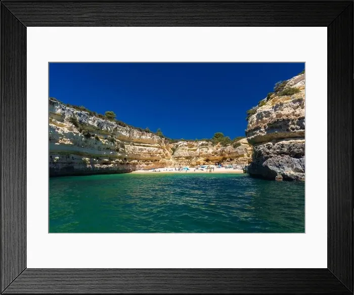 Framed Print : Aerial drone panoramic views of Praia Nova and Praia de Nossa beach, Algarve, Portugal Framed Print : Aerial drone panoramic views of Praia Nova and Praia de Nossa beach, Algarve, Portugal