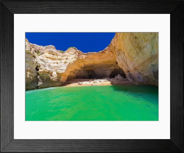 Framed Print : Aerial drone views of Praia da Marinha and Malhada do Baraco - beaches in Algarve, Portugal Framed Print : Aerial drone views of Praia da Marinha and Malhada do Baraco - beaches in Algarve, Portugal