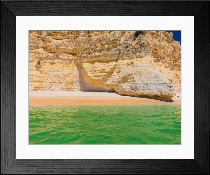 Framed Print : Aerial drone views of Praia da Marinha and Malhada do Baraco - beaches in Algarve, Portugal Framed Print : Aerial drone views of Praia da Marinha and Malhada do Baraco - beaches in Algarve, Portugal