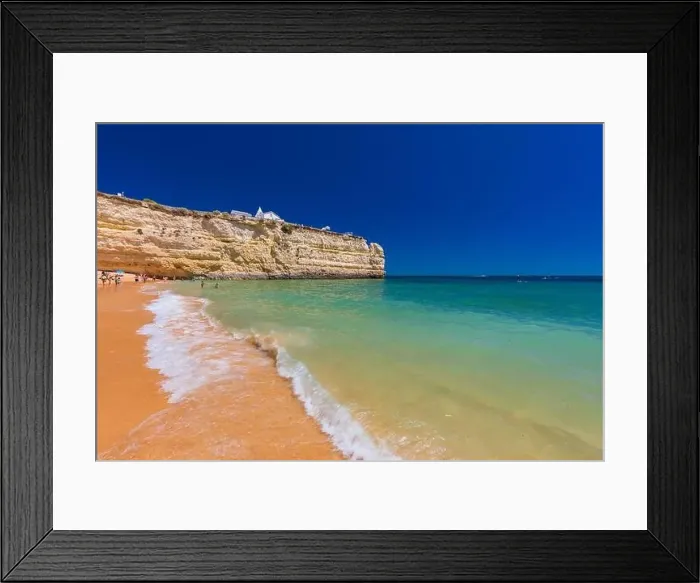 Framed Print : Aerial drone panoramic views of Praia Nova and Praia de Nossa beach, Algarve, Portugal Framed Print : Aerial drone panoramic views of Praia Nova and Praia de Nossa beach, Algarve, Portugal