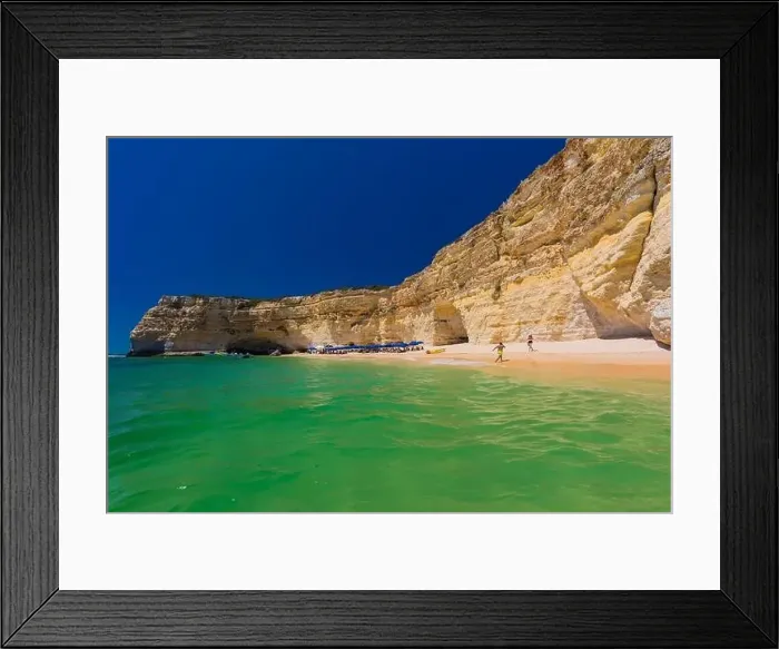 Framed Print : Aerial drone views of Praia da Marinha and Malhada do Baraco - beaches in Algarve, Portugal Framed Print : Aerial drone views of Praia da Marinha and Malhada do Baraco - beaches in Algarve, Portugal