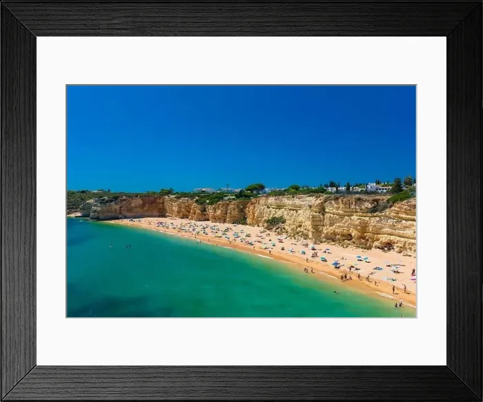 Framed Print : Aerial drone panoramic views of Praia Nova and Praia de Nossa beach, Algarve, Portugal Framed Print : Aerial drone panoramic views of Praia Nova and Praia de Nossa beach, Algarve, Portugal