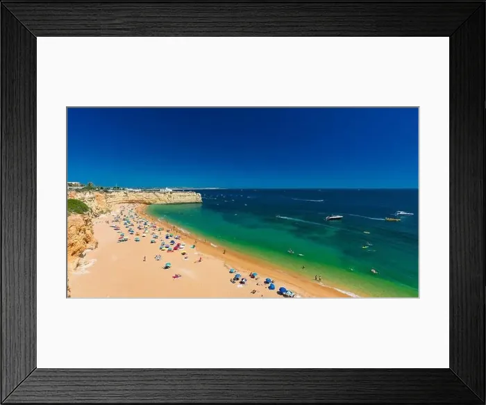 Framed Print : Aerial drone panoramic views of Praia Nova and Praia de Nossa beach, Algarve, Portugal Framed Print : Aerial drone panoramic views of Praia Nova and Praia de Nossa beach, Algarve, Portugal