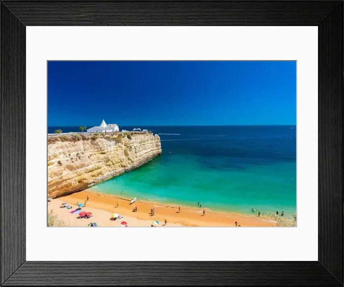 Framed Print : Aerial drone panoramic views of Praia Nova and Praia de Nossa beach, Algarve, Portugal Framed Print : Aerial drone panoramic views of Praia Nova and Praia de Nossa beach, Algarve, Portugal