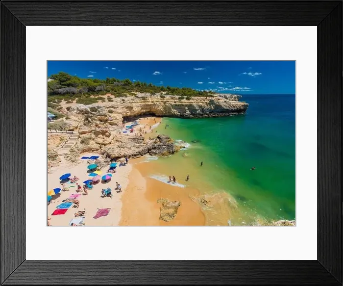 Framed Print : Aerial drone view of the Albandeira Beach (Praia da Albandeira) in Lagoa, Algarve, Portugal Framed Print : Aerial drone view of the Albandeira Beach (Praia da Albandeira) in Lagoa, Algarve, Portugal