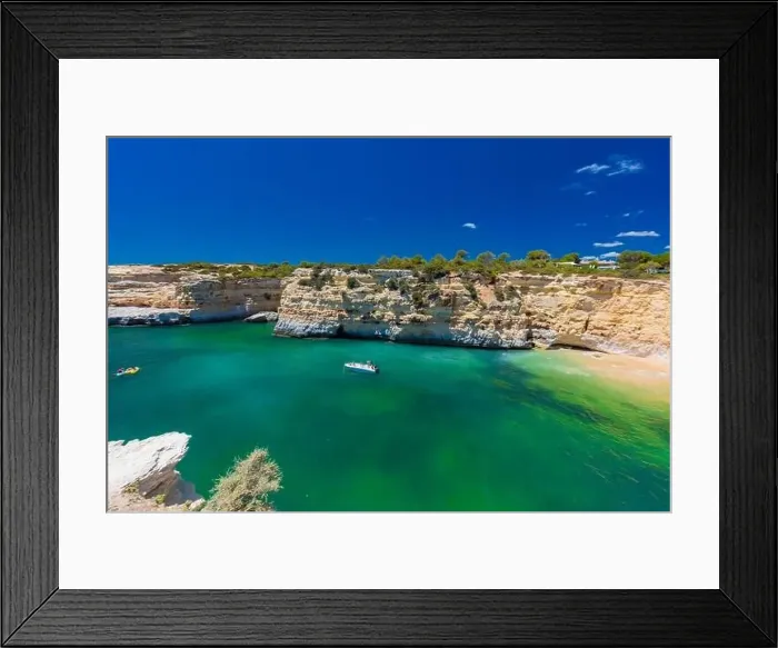 Framed Print : Aerial drone view of the Albandeira Beach (Praia da Albandeira) in Lagoa, Algarve, Portugal Framed Print : Aerial drone view of the Albandeira Beach (Praia da Albandeira) in Lagoa, Algarve, Portugal
