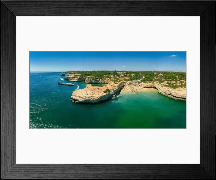 Framed Print : Aerial drone view of the Albandeira Beach (Praia da Albandeira) in Lagoa, Algarve, Portugal Framed Print : Aerial drone view of the Albandeira Beach (Praia da Albandeira) in Lagoa, Algarve, Portugal