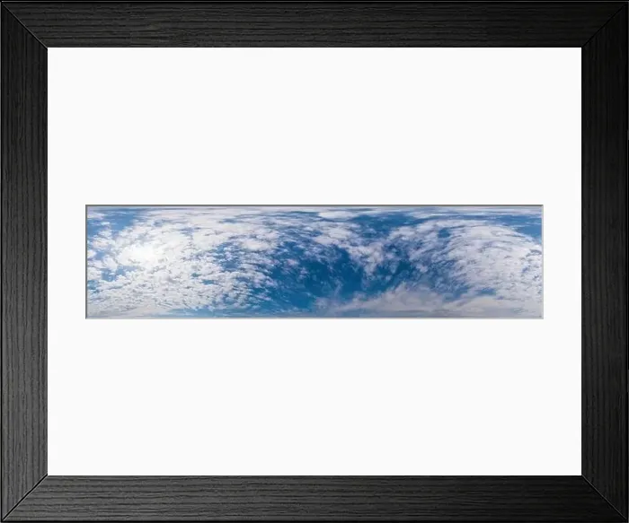 Framed Print : Blue sky panorama with Cumulus clouds Framed Print : Blue sky panorama with Cumulus clouds