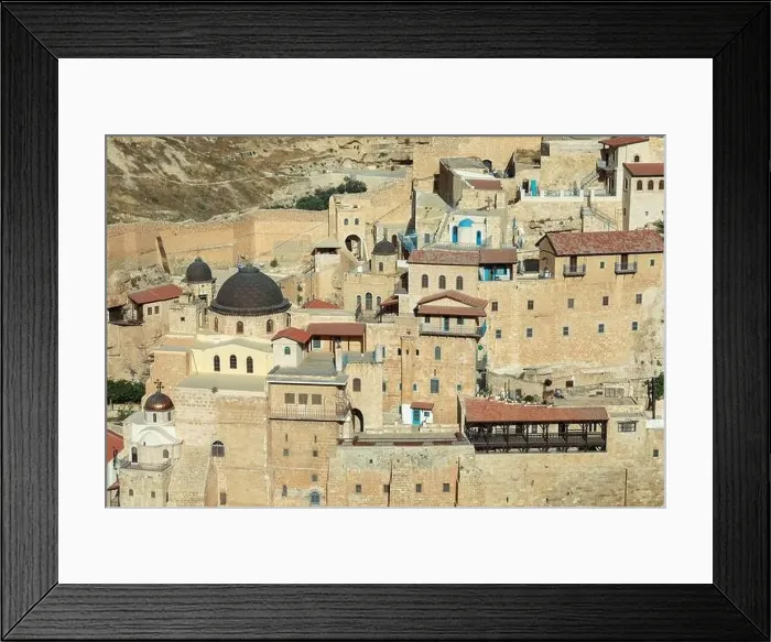 Framed Print : Mar Saba Greek Orthodox Monastery in Israel Framed Print : Mar Saba Greek Orthodox Monastery in Israel