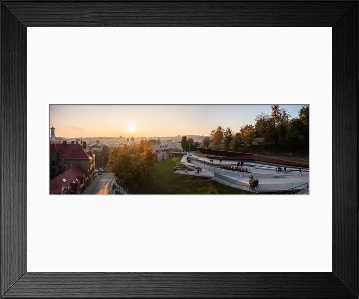 Framed Print : Lviv, Ukraine - February 20, 2021: Aerial view on Memorial of Heavenly Hundred Heroes, Lviv, Ukraine from drone Framed Print : Lviv, Ukraine - February 20, 2021: Aerial view on Memorial of Heavenly Hundred Heroes, Lviv, Ukraine from drone