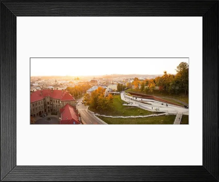 Framed Print : Lviv, Ukraine - February 20, 2021: Aerial view on Memorial of Heavenly Hundred Heroes, Lviv, Ukraine from drone Framed Print : Lviv, Ukraine - February 20, 2021: Aerial view on Memorial of Heavenly Hundred Heroes, Lviv, Ukraine from drone