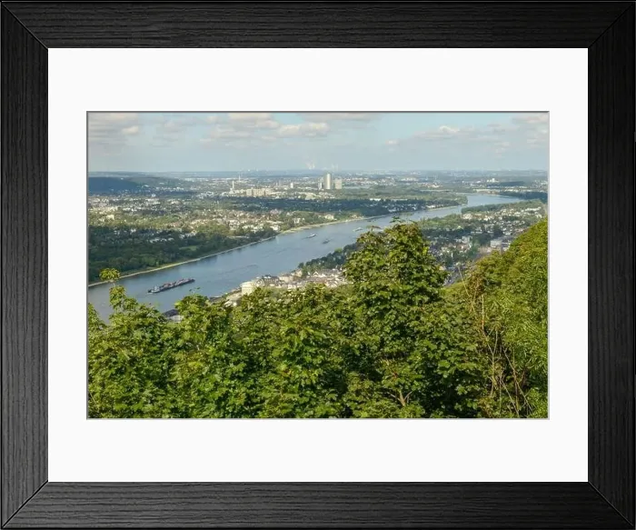 Framed Print : View of Rhine river at Königswinter on Germany Framed Print : View of Rhine river at Königswinter on Germany