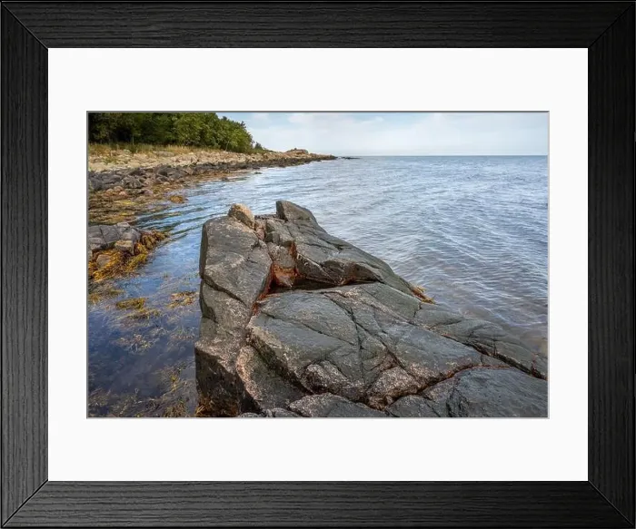 Framed Print : A picture of a rock against the blue water. Picture from Skalderviken, southern Sweden Framed Print : A picture of a rock against the blue water. Picture from Skalderviken, southern Sweden