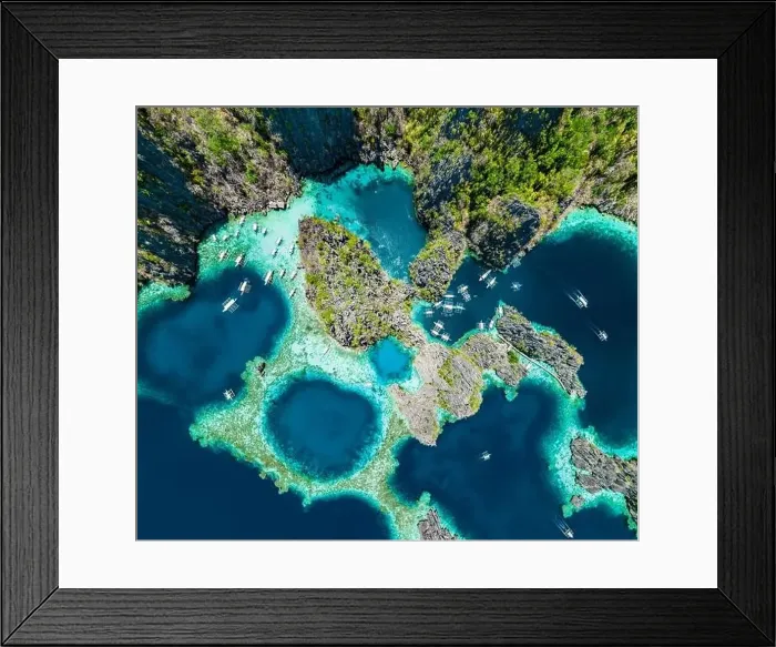 Framed Print : Panoramic landscape of Coron island in Philippines Framed Print : Panoramic landscape of Coron island in Philippines