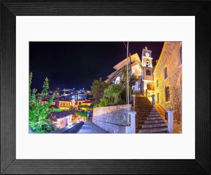 Framed Print : Chora is a traditional medieval village and capital of Samothraki island, Greece Framed Print : Chora is a traditional medieval village and capital of Samothraki island, Greece