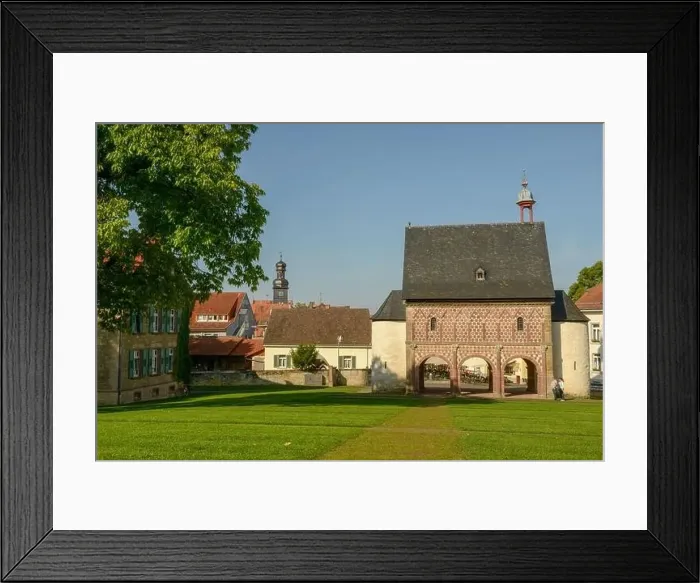 Framed Print : Lorsch, Germany - 22 September 2021: View at the abbey of Lorsch on Germany, Unesco world heritage Framed Print : Lorsch, Germany - 22 September 2021: View at the abbey of Lorsch on Germany, Unesco world heritage