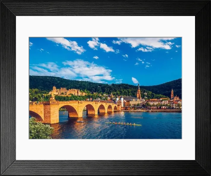 Framed Print : Heidelberg skyline aerial view from above Framed Print : Heidelberg skyline aerial view from above