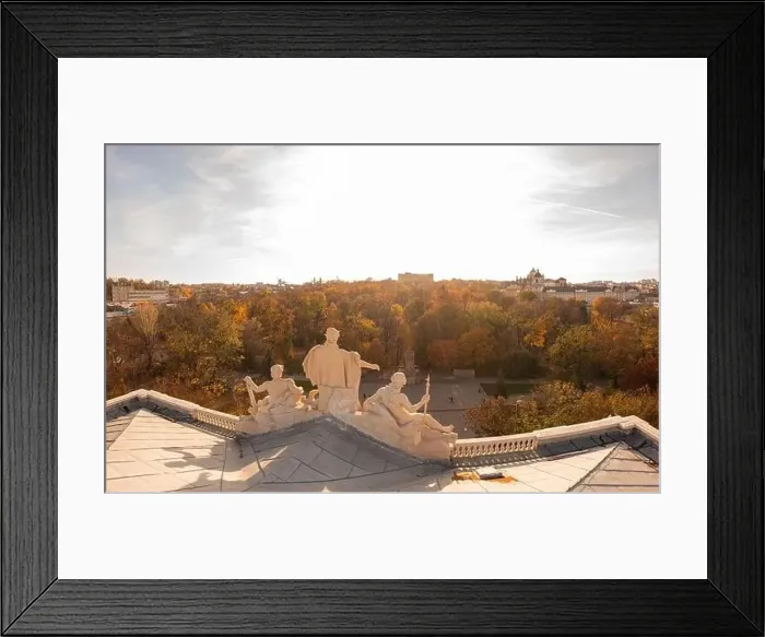 Framed Print : Lviv, Ukarine - October 26, 2021: Aerial veiw on Ivan Franko National University of Lviv from drone Framed Print : Lviv, Ukarine - October 26, 2021: Aerial veiw on Ivan Franko National University of Lviv from drone