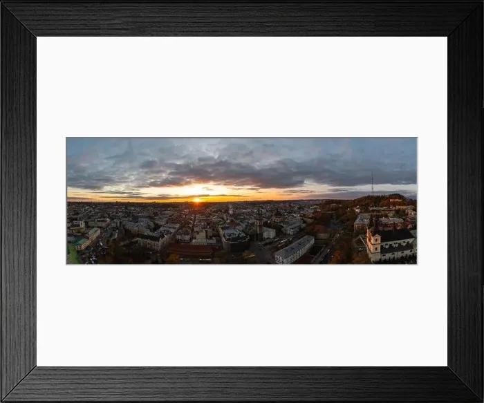 Framed Print : Lviv, Ukarine - October 26, 2021: Panoramic view on Lviv from drone Framed Print : Lviv, Ukarine - October 26, 2021: Panoramic view on Lviv from drone
