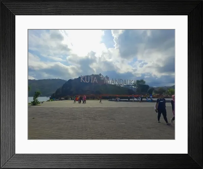 Framed Print : View of Kuta Beach at Mandalika Area Framed Print : View of Kuta Beach at Mandalika Area