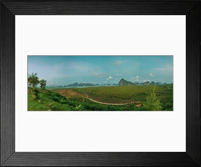 Framed Print : Aerial view of beautiful Phang Nga Bay in Thailand Framed Print : Aerial view of beautiful Phang Nga Bay in Thailand
