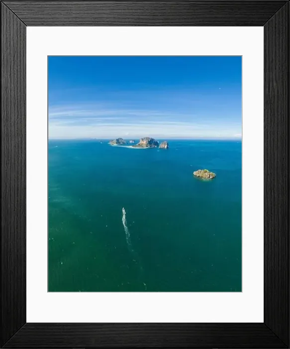 Framed Print : Aerial view of beautiful Poda Island in Thailand Framed Print : Aerial view of beautiful Poda Island in Thailand