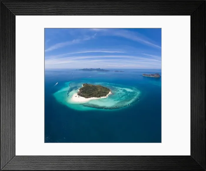Framed Print : Aerial view of beautiful Bamboo Island in Thailand Framed Print : Aerial view of beautiful Bamboo Island in Thailand