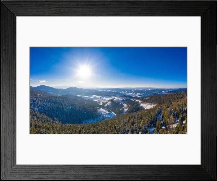 Framed Print : Aerial view of mesmerizing picturesque landscape Framed Print : Aerial view of mesmerizing picturesque landscape