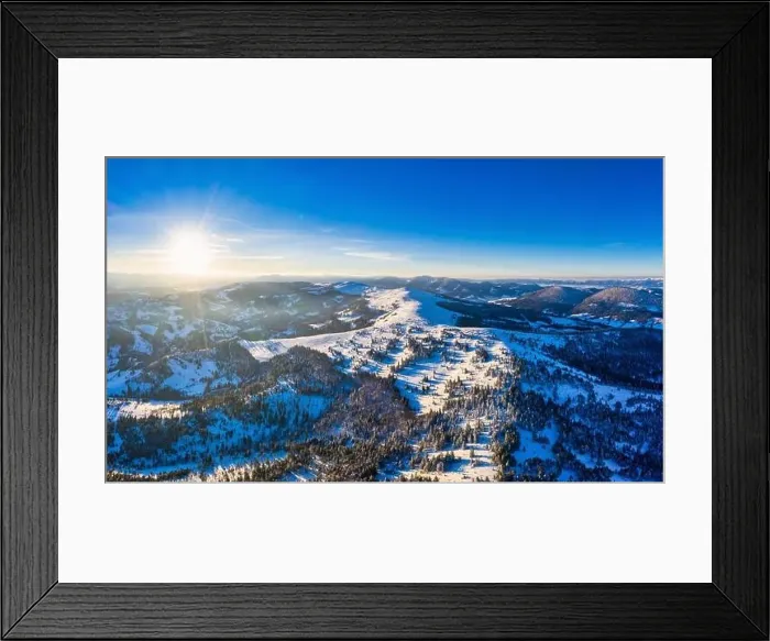 Framed Print : Aerial view of mesmerizing picturesque landscape Framed Print : Aerial view of mesmerizing picturesque landscape
