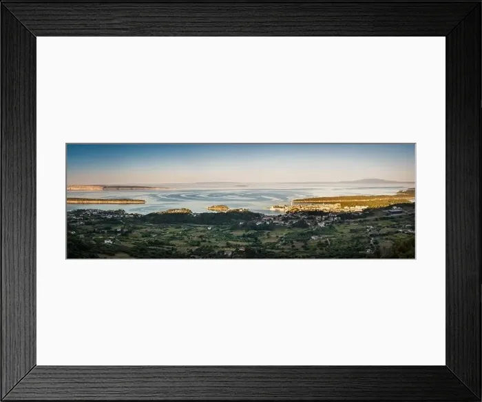 Framed Print : Panoramic View of the island and town of rab from a higher viewpoint on mountain Kamenjak Framed Print : Panoramic View of the island and town of rab from a higher viewpoint on mountain Kamenjak