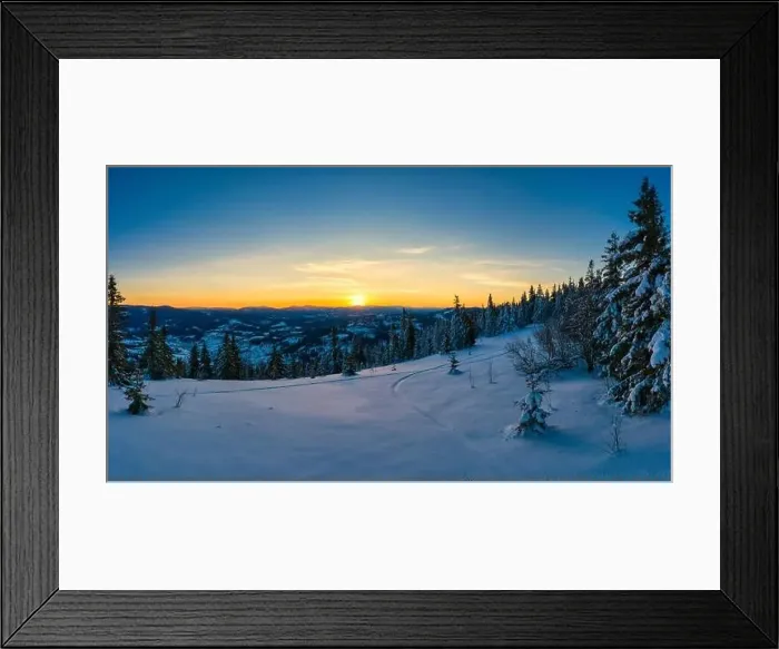 Framed Print : Magical winter panorama of beautiful snowy slopes Framed Print : Magical winter panorama of beautiful snowy slopes