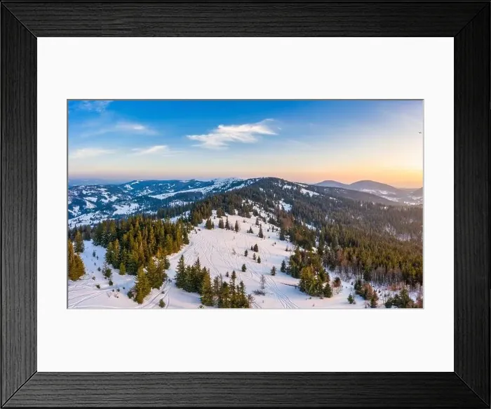 Framed Print : Wonderful landscapes of the Carpathian mountains covered with the first snow in Ukraine near the village of Pylypets Framed Print : Wonderful landscapes of the Carpathian mountains covered with the first snow in Ukraine near the village of Pylypets