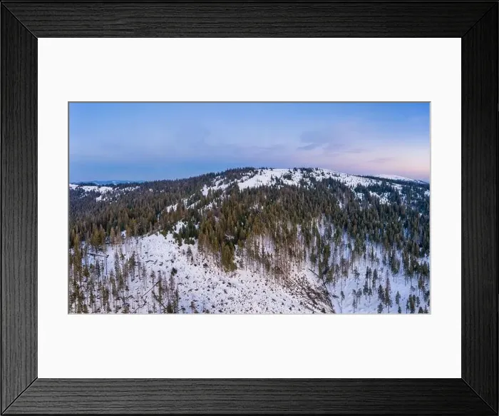 Framed Print : Magical winter panorama of beautiful snowy slopes Framed Print : Magical winter panorama of beautiful snowy slopes